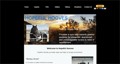 Desktop Screenshot of hopefulhooves.org